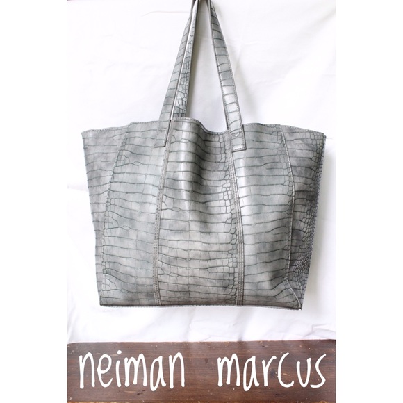 Neiman Marcus Handbags - Neiman Marcus gray tote bag